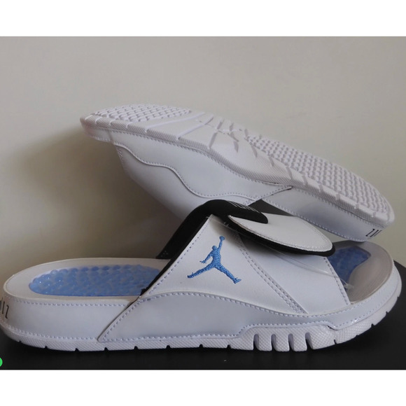 Nike Air Jordan Hydro XI 11 Retro White-Legend Blue Sandals Sz 13 [FN2452-104] - Picture 2 of 5